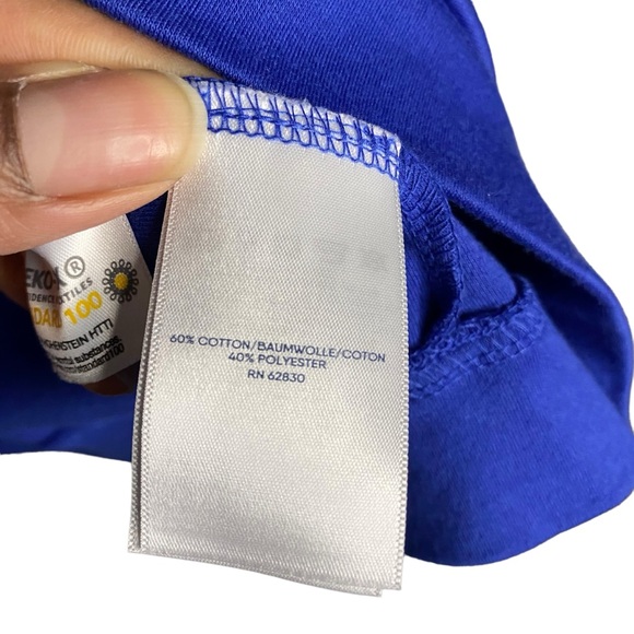 Land's End Women's Royal Blue Button-Down Cardigan - Picture 6 of 8